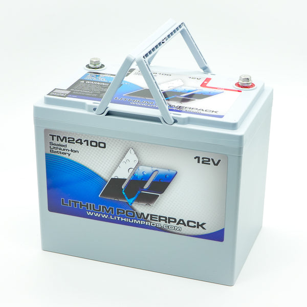 Lithium Pros TM24100 100Ah BlueTooth Lithium Ion 12 Volt Battery