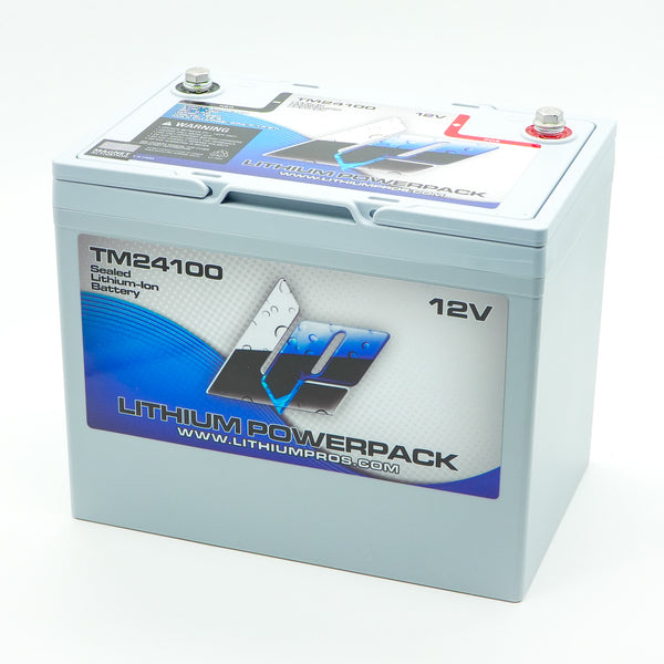 Lithium Pros TM24100 100Ah BlueTooth Lithium Ion 12 Volt Battery