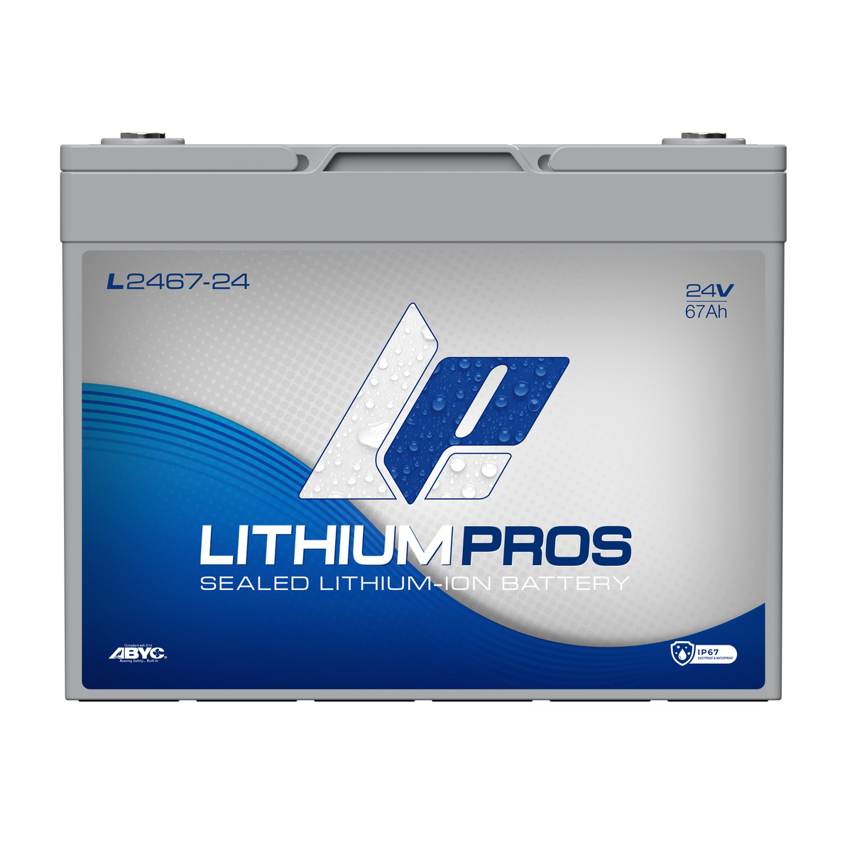 Lithium Pros L2467-24 24V 67Ah BlueTooth Lithium Ion Trolling Battery