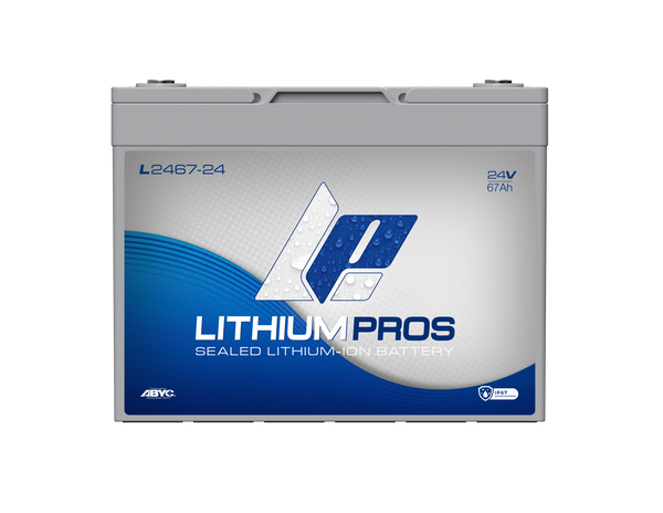 Lithium Pros L2467-24 24V 67Ah BlueTooth Lithium Ion Trolling Battery