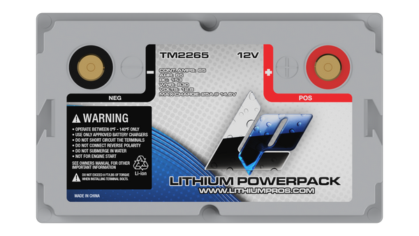 Lithium Pros TM2265 65Ah LFP 12 Volt Battery