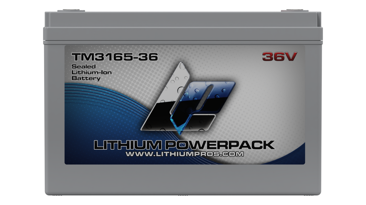Lithium Pros TM3165-36 36V 65Ah BlueTooth Lithium Ion Trolling Battery