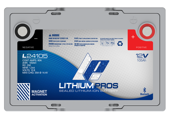 Lithium Pros L24105 12V 105Ah BlueTooth Lithium Ion Battery