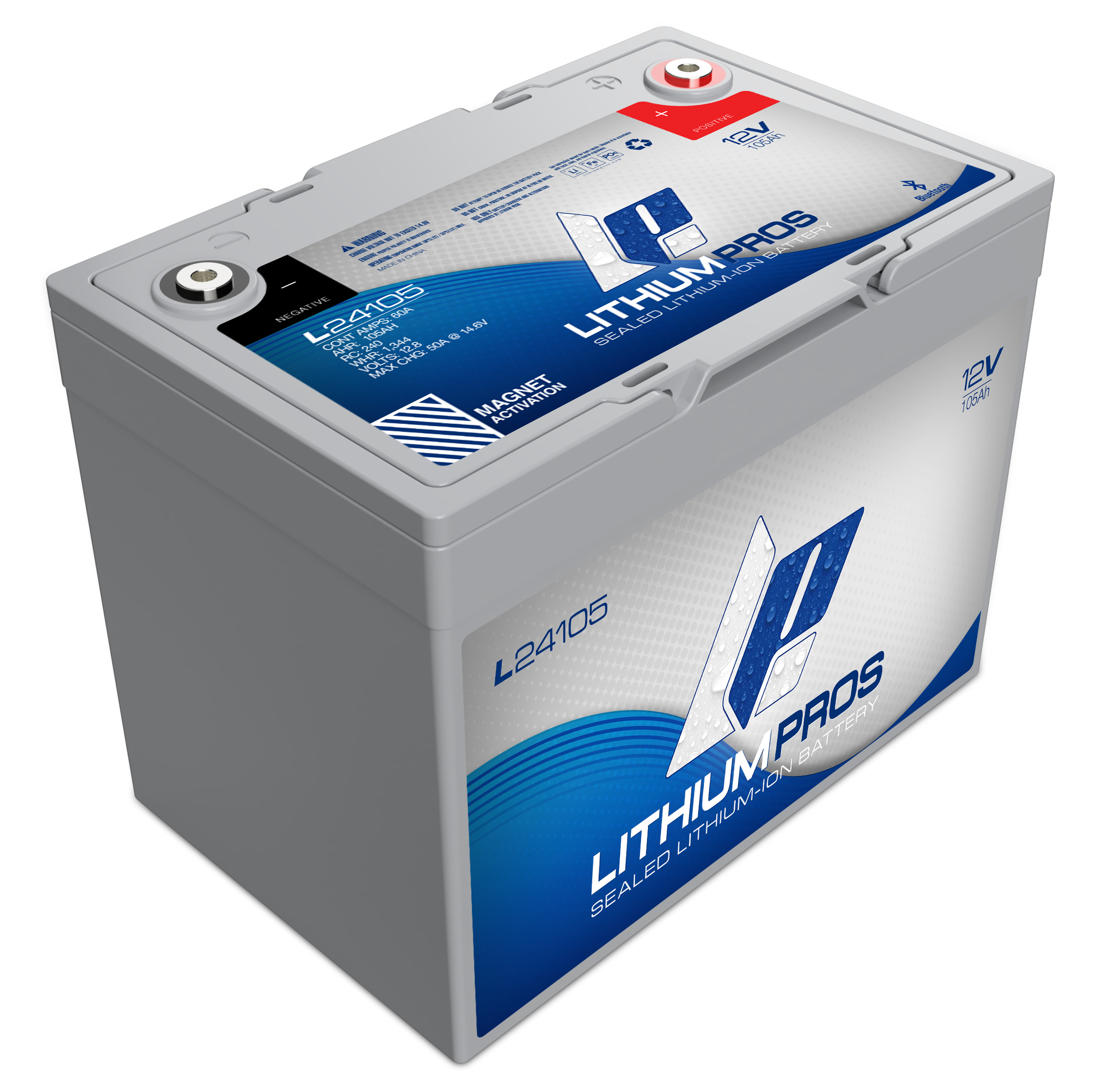 Lithium Pros L24105 12V 105Ah BlueTooth Lithium Ion Battery