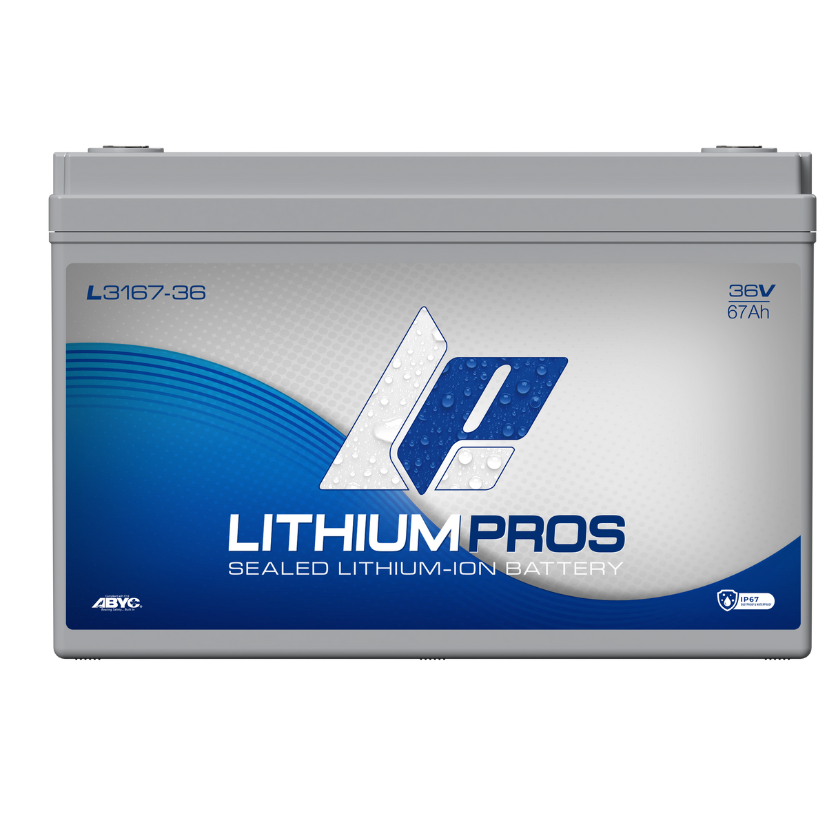 Lithium Pros L3167-36 36V 67Ah BlueTooth Lithium Ion Trolling Battery