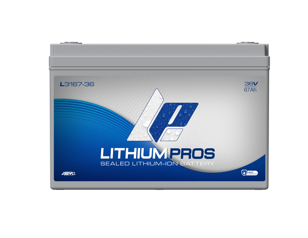 Lithium Pros L3167-36 36V 67Ah BlueTooth Lithium Ion Trolling Battery