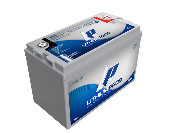 Lithium Pros L3167-36 36V 67Ah BlueTooth Lithium Ion Trolling Battery