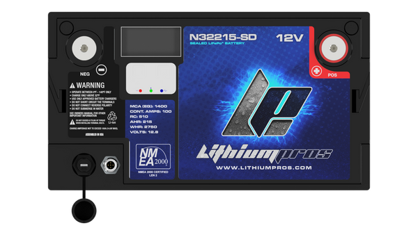 N32215-S 12.8V 215Ah Marine Starting Battery with NMEA 2000