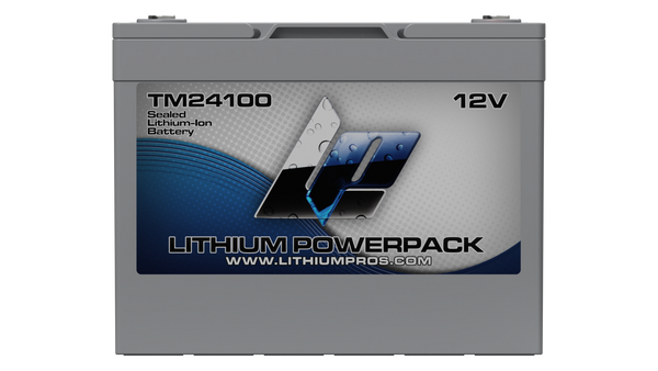 Lithium Pros TM24100 100Ah BlueTooth Lithium Ion 12 Volt Battery