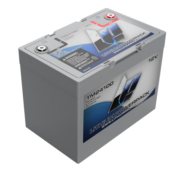 Lithium Pros TM24100 100Ah BlueTooth Lithium Ion 12 Volt Battery