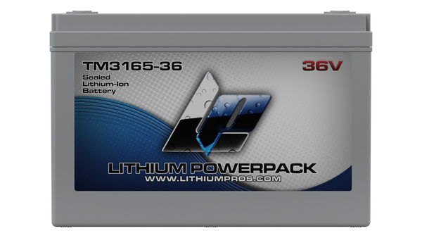 Lithium Pros TM3165-36 36V 65Ah BlueTooth Lithium Ion Trolling Battery