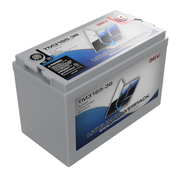 Lithium Pros TM3165-36 36V 65Ah BlueTooth Lithium Ion Trolling Battery