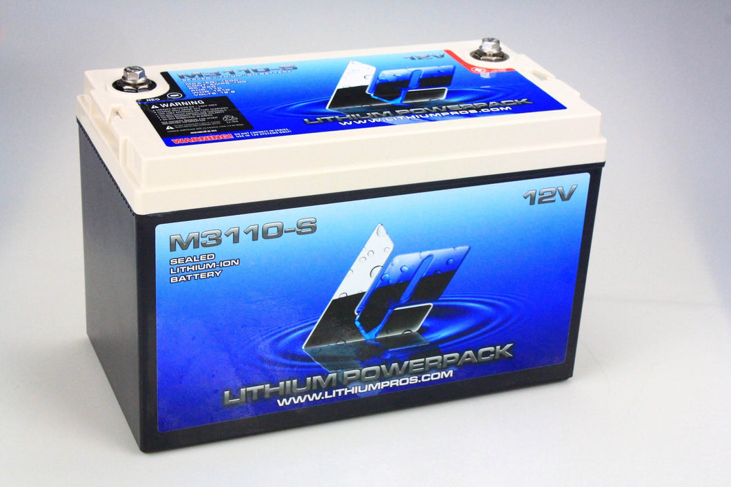 Lithium Pros M3110-S 12V 110ah Marine Starting Battery