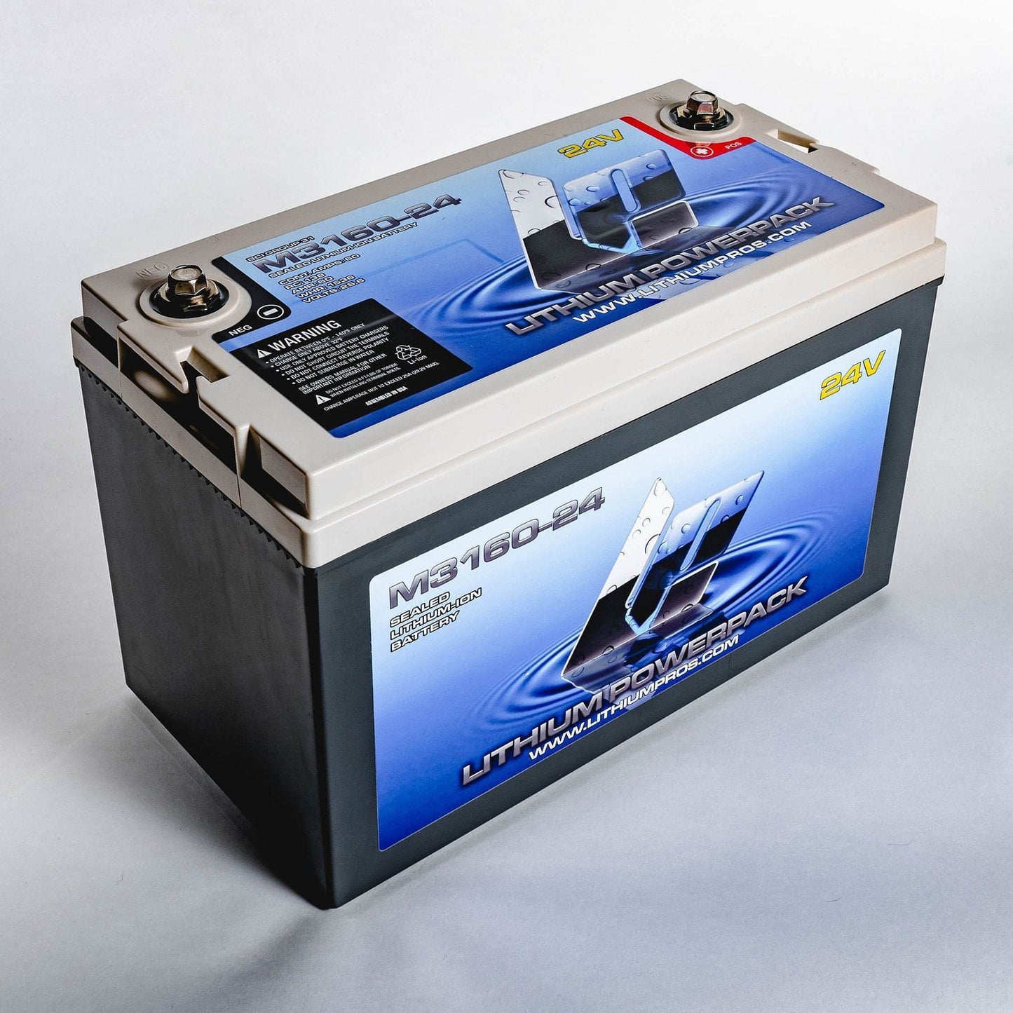 M3160-24 24V 60AH MARINE TROLLING BATTERY - Lithium Pros