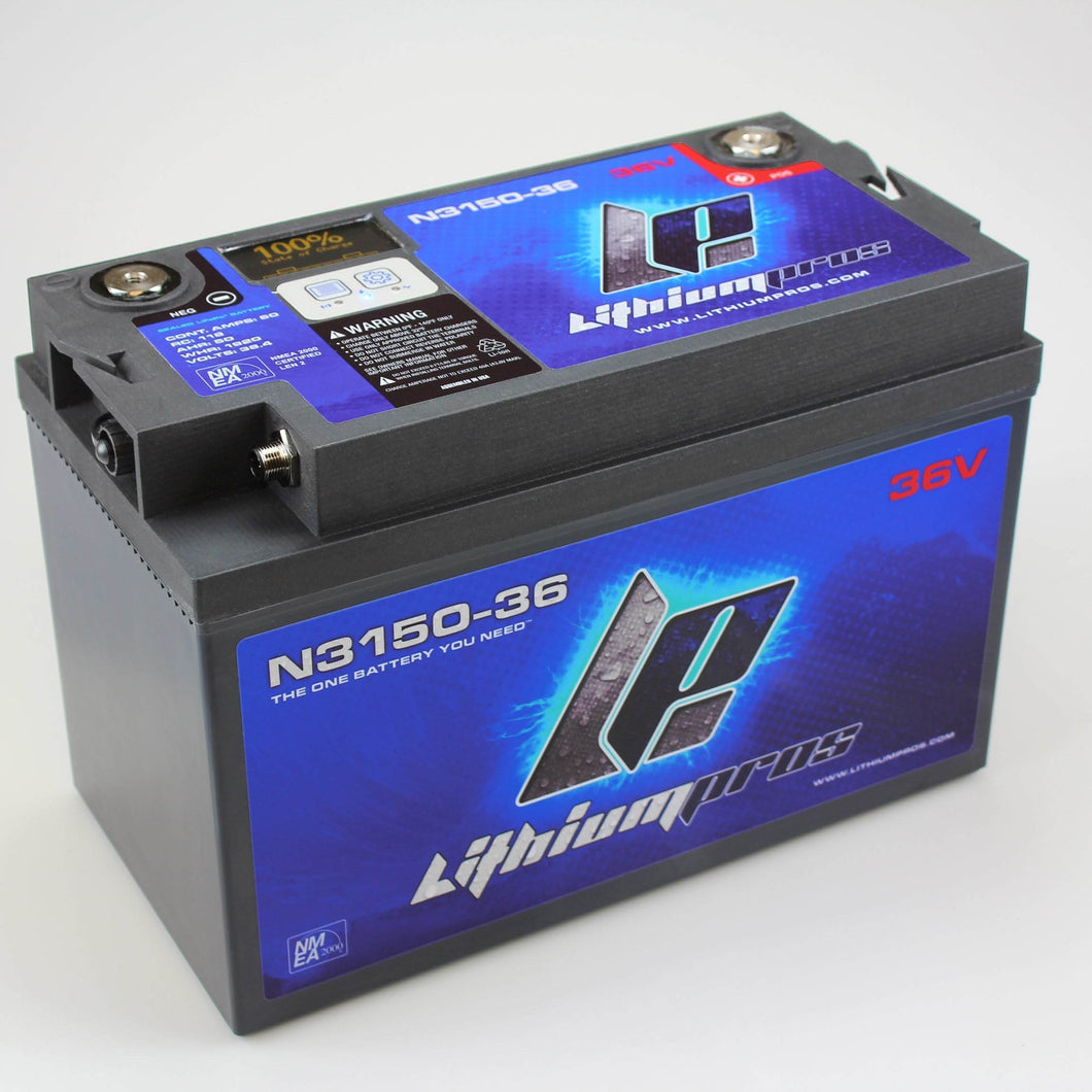 N3150-36 38.4V 50Ah Lithium Ion Trolling Battery - Lithium Pros