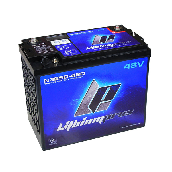 N3250-48D 51.2V 50Ah Lithium Ion Trolling Battery with NMEA 2000 - Lithium Pros